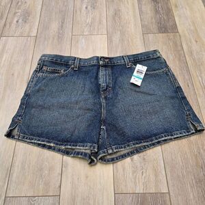 Calvin Klein Jean Shorts high waist rigid short antique size 16